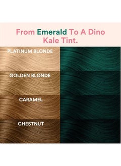 INH Semi Permanent Hair Color Emerald, Color Depositing Conditioner, Temporary Hair Dye, Tint Conditioning Hair Mask, Safe, Green Hair Dye - 6oz  - Image 3