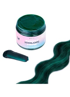 INH Semi Permanent Hair Color Emerald, Color Depositing Conditioner, Temporary Hair Dye, Tint Conditioning Hair Mask, Safe, Green Hair Dye - 6oz  - Image 1
