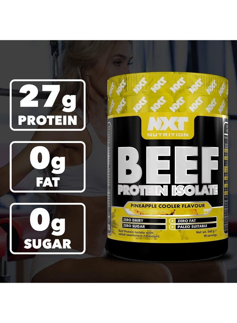 NXT Nutrition Beef Protein Isolate - Pineapple - (540g) - Image 5