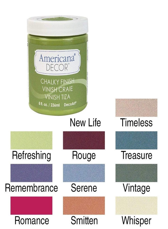 DecoArt ADC-18 Americana Chalky Finish Paint, 8-Ounce, Serene - Image 2