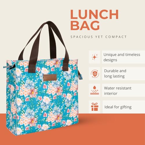 HAMELIN Lunch Bag for Office | Leakproof Tiffin Box Bag for Office, School & Travel | Lunch Box Bags for Men, Women & Kids | Stylish Lunch Bags for Boys & Girls|Tiffin Bag for Travel | Indian Summer - Image 2