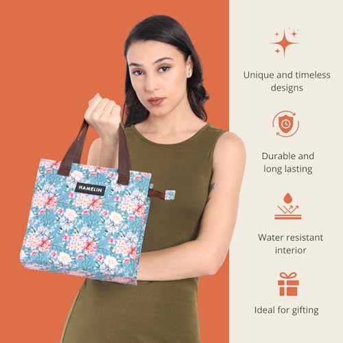 HAMELIN Lunch Bag for Office | Leakproof Tiffin Box Bag for Office, School & Travel | Lunch Box Bags for Men, Women & Kids | Stylish Lunch Bags for Boys & Girls|Tiffin Bag for Travel | Indian Summer - Image 3