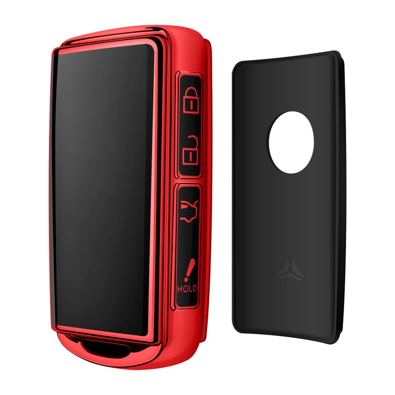 Tukellen for Mazda Key Fob Cover 360 Degree Full Protection Key Case Key Shell Compatible with 2019-2025 Mazda 3, Mazda 3 Hatchback, 2020-2025 Mazda CX-5, CX-30, CX-9-Red - Image 4