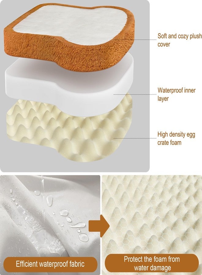 Orthopedic Dog Bed for Small Dogs, Toast Style Washable Non-Slip Pet Bed for Dogs and Cats, Puppy Kitten Washable Pet Mat Bed for Crate Home Indoor - Image 2