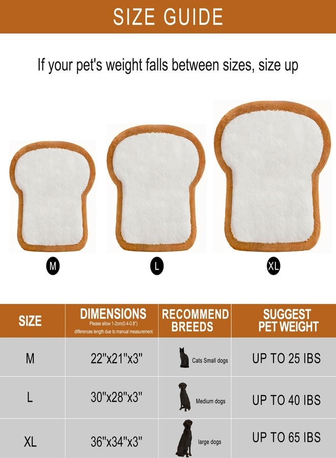 Orthopedic Dog Bed for Small Dogs, Toast Style Washable Non-Slip Pet Bed for Dogs and Cats, Puppy Kitten Washable Pet Mat Bed for Crate Home Indoor - Image 4