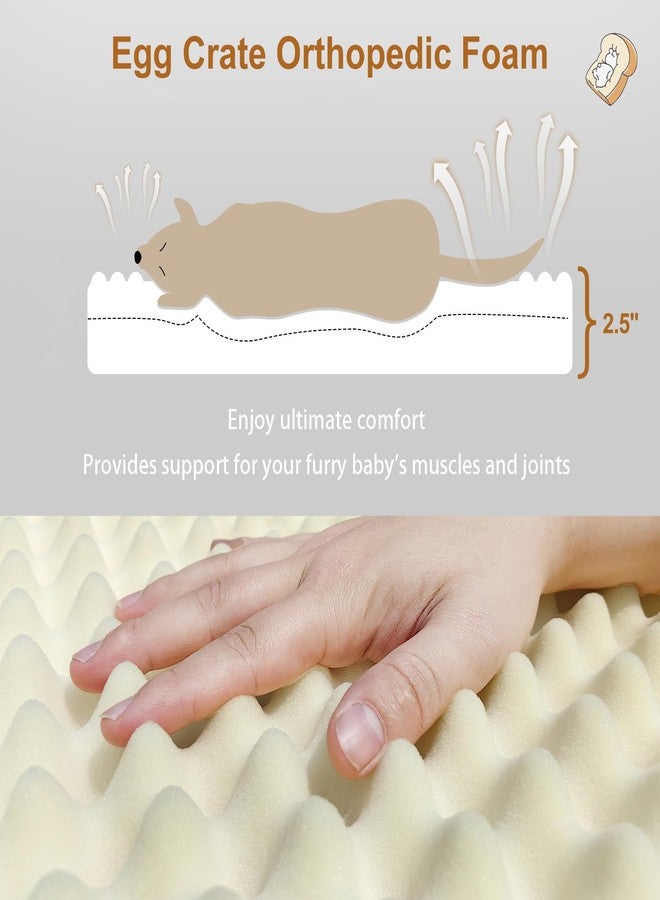 Orthopedic Dog Bed for Small Dogs, Toast Style Washable Non-Slip Pet Bed for Dogs and Cats, Puppy Kitten Washable Pet Mat Bed for Crate Home Indoor - Image 3