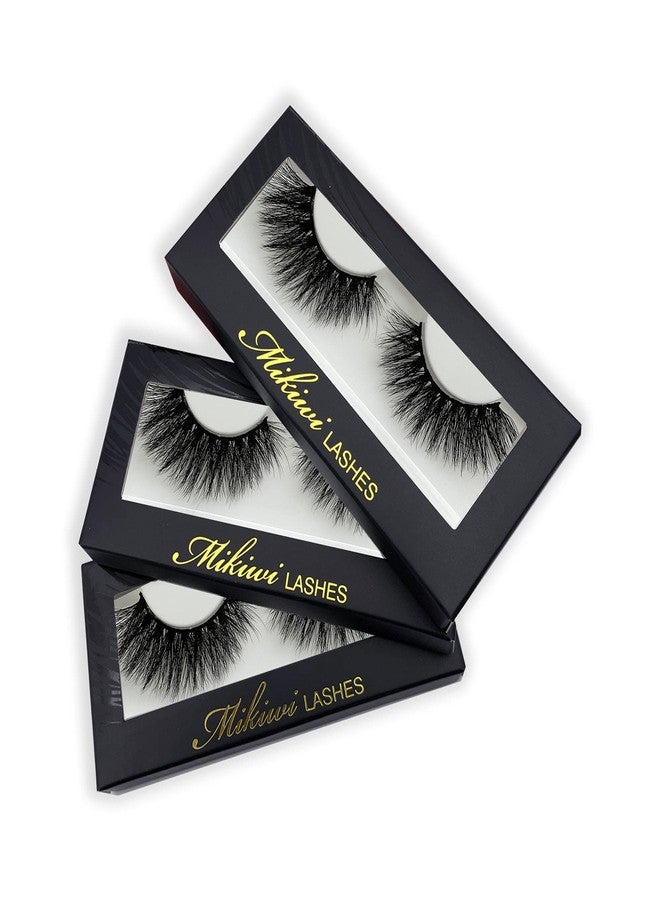 mikiwi Real Mink Lashes Mikiwi Eyelashes, 5D Mink Eyelashes, Super Fluffy Long Dramatic Eyelashes, Thick HandMade Full Strip Lashes, Cruelty-Free Lash 18-20MM 3D Mink Lashes - Image 5