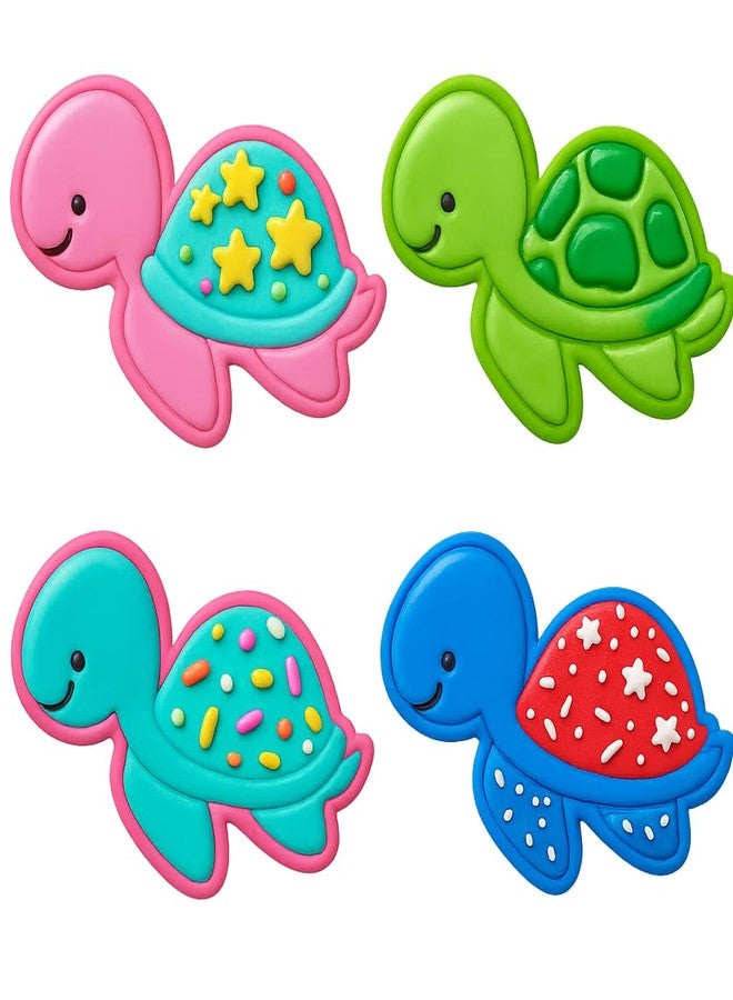 Mighty Gadget Baby Cartoon Turtle Cookie Cutter & Stamp - 4x2.8" Cute Design for everyone' Parties (Random Color) - Image 3