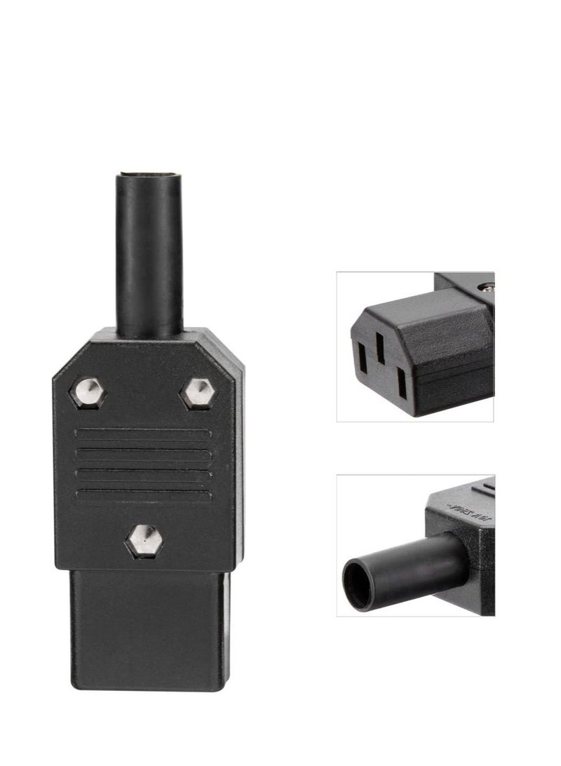 DKURVE 3Pcs AC 250V 10A Female 3 Terminals IEC320 C13 Power Adapter Connector - Image 4