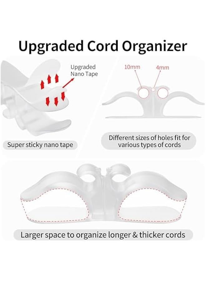 6PCS Clear Cord Organizer for Appliances, Kitchen Appliance Cord Organizer Stick On, Appliance Cord Holder, Cord Wrappers, Cord Winder for Pressure Cooker, Air Fryer, Blender, Coffee Maker, Toaster  - Image 2