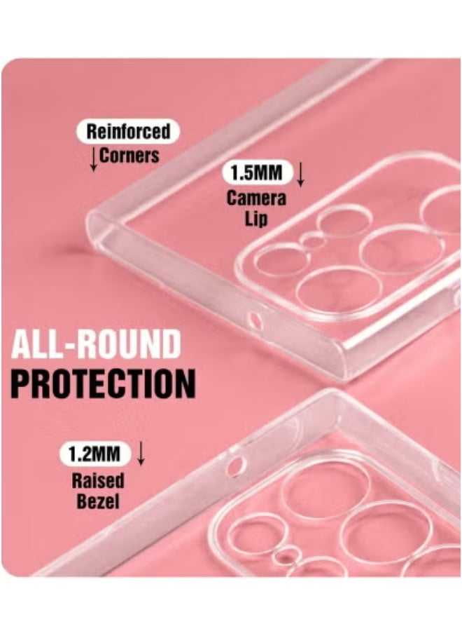 JAJEEK Samsung Galaxy S23 Ultra Case (6.8 inch) – Clear Soft Flexible TPU Protective Cover, Anti-Scratch Transparent Back, Slim Fit Shockproof Case with Precise Cutouts for Camera & Buttons – Lightweight, Durable & Wireless Charging Compatible - Image 3