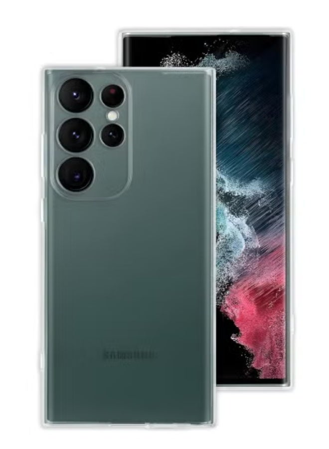 JAJEEK Samsung Galaxy S23 Ultra Case (6.8 inch) – Clear Soft Flexible TPU Protective Cover, Anti-Scratch Transparent Back, Slim Fit Shockproof Case with Precise Cutouts for Camera & Buttons – Lightweight, Durable & Wireless Charging Compatible - Image 1