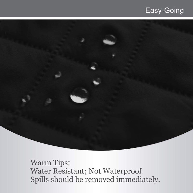 Easy-Going Reversible Couch Cover for 3 Cushion Couch Sofa Cover for Dogs Water Resistant Furniture Protector Cover with Foam Sticks Elastic Straps for Pet Cat (Sofa, Black/Black) - Image 4