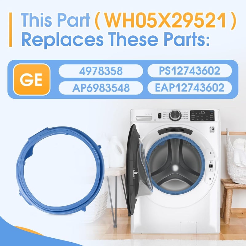 GREALTH WH05X29521 Washer Door Gasket Seal for GE Washing Machine - Image 4