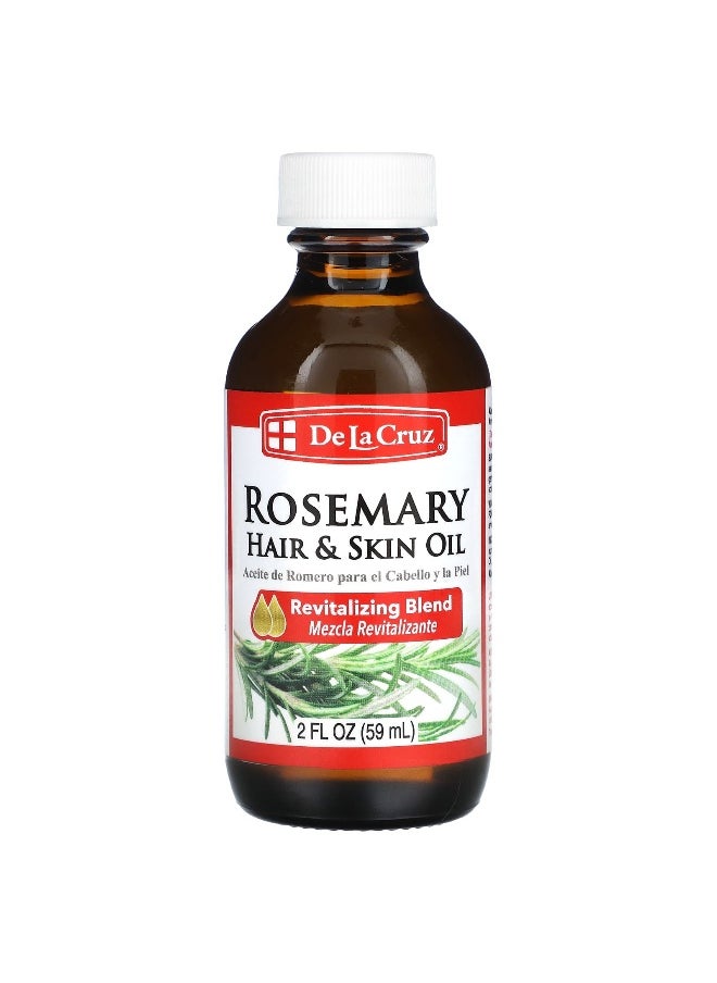 De La Cruz De La Cruz, Rosemary, Hair & Skin Oil, 2 fl oz (59 ml)  - Image 1
