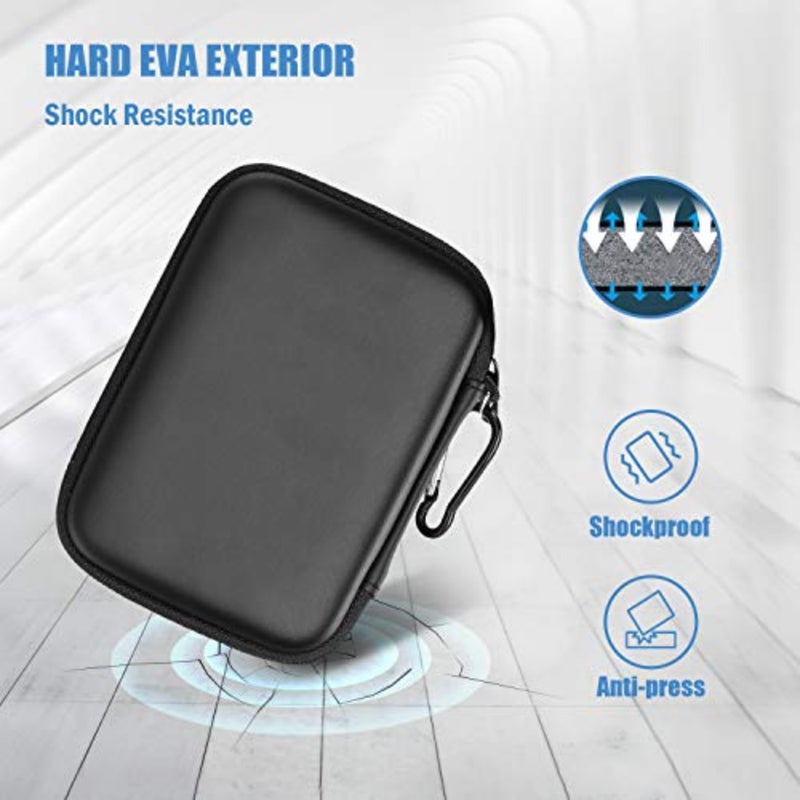 حافظة محرك الأقراص الصلبة العالمية مقاس 2.5 بوصة لـ Canvio Basics Western Digital WD Elements My Passport Seagate Portable Backup Plus Slim 1TB 2TB 3TB 4TB USB 3.0، حافظة محرك الأقراص الصلبة الخارجية المحمولة - Image 4