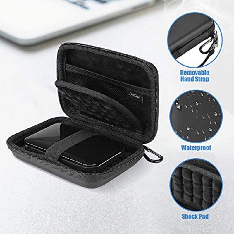 حافظة محرك الأقراص الصلبة العالمية مقاس 2.5 بوصة لـ Canvio Basics Western Digital WD Elements My Passport Seagate Portable Backup Plus Slim 1TB 2TB 3TB 4TB USB 3.0، حافظة محرك الأقراص الصلبة الخارجية المحمولة - Image 2