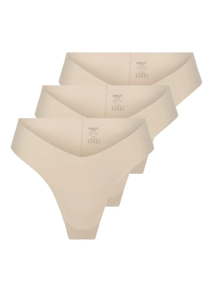 ONLY Onltracy 3-Pack Cheeky Brief