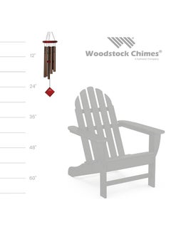Woodstock Chimes Woodstock Wind Chimes of Pluto Wind Chimes for Outside, 27" Bronze Small Light Sound Wind Chime Decor for Outdoor Garden, Patio, Porch, Encore Collection  - Image 3