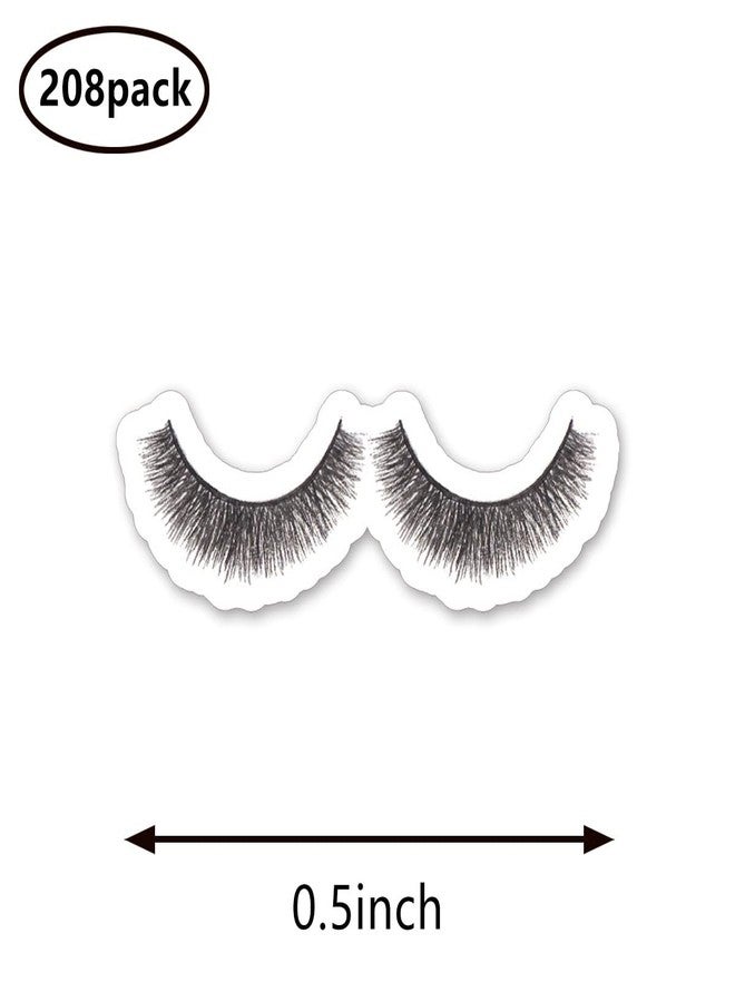 GUVSPTI Eyelash Makeup Planner Stickers, 0.5in Monthly Scrapbooking Calendar Crafting 208-Pack - Image 2