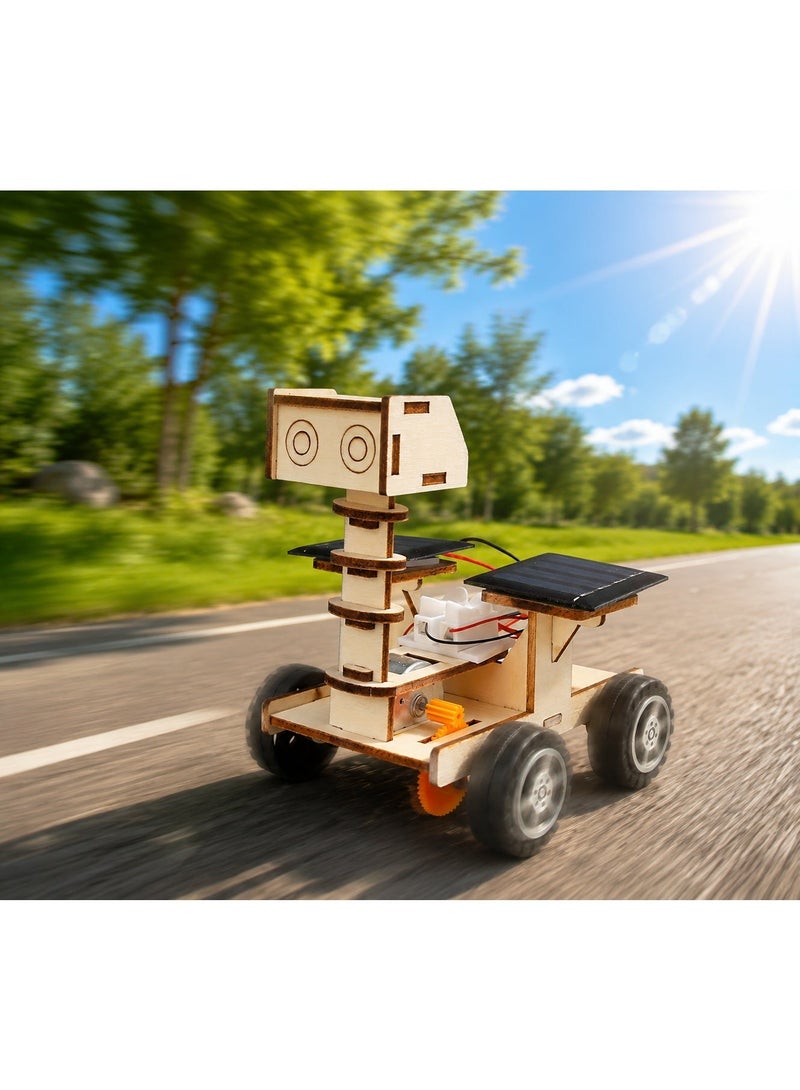 GeniusXLab Solar Explorer Car Kit for Ages 5+, DIY Solar Powered Moon Rover Building Toy, STEM Science Experiment Kit for Kids - Image 5