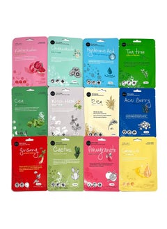 Celavi Cosmetics Celavi KBeauty Skincare Essence Facial Face Mask Korea Skin Care Moisturizing C Set 12 Pack 