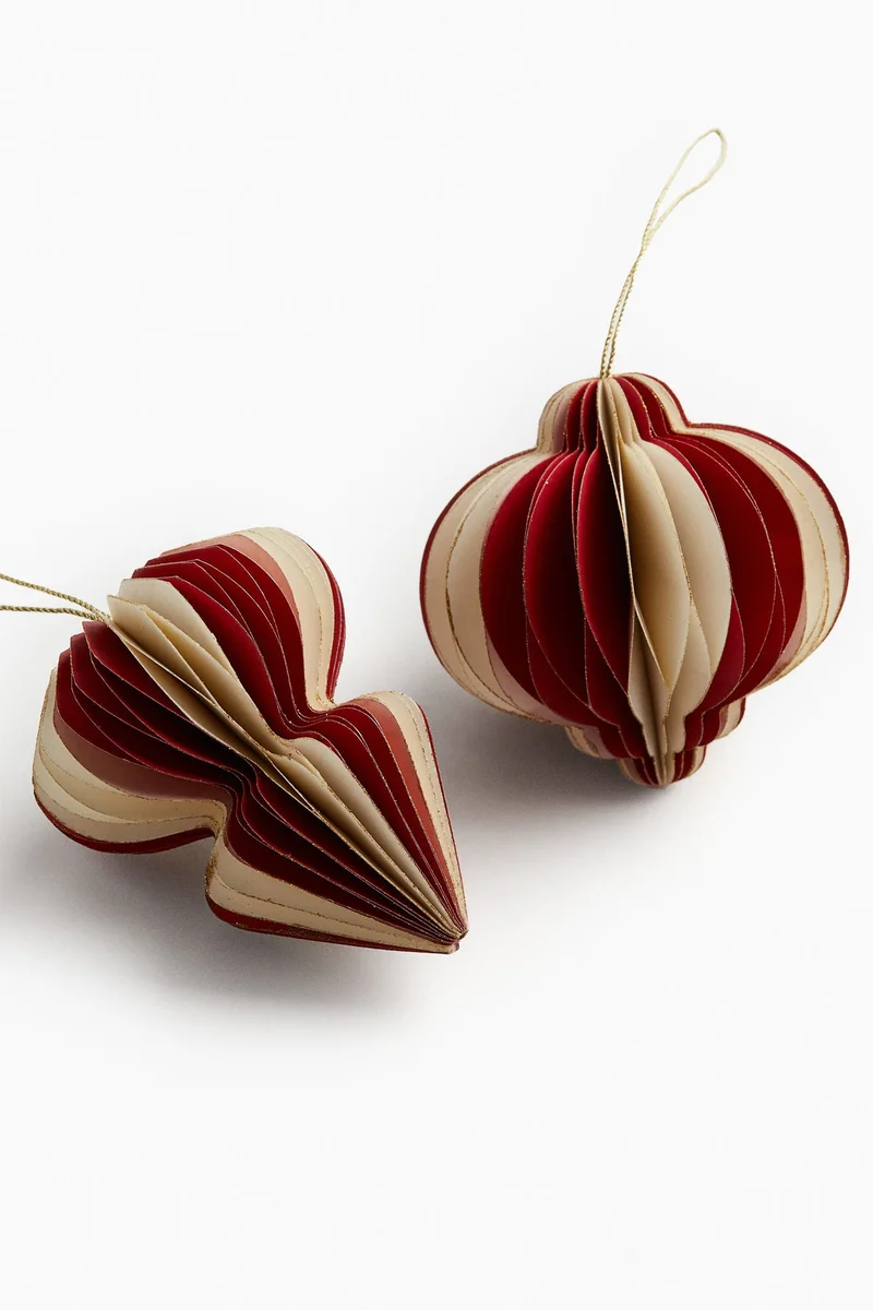 H&M 2-pack paper Christmas decorations