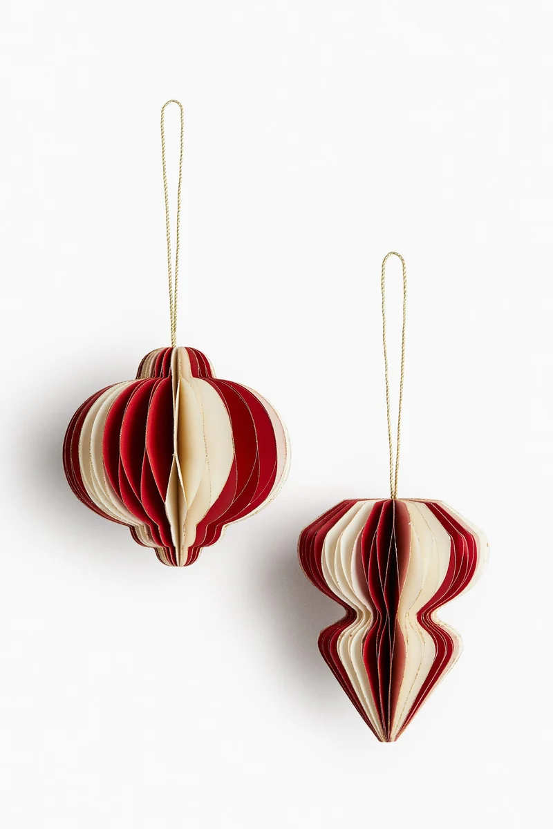H&M 2-pack paper Christmas decorations