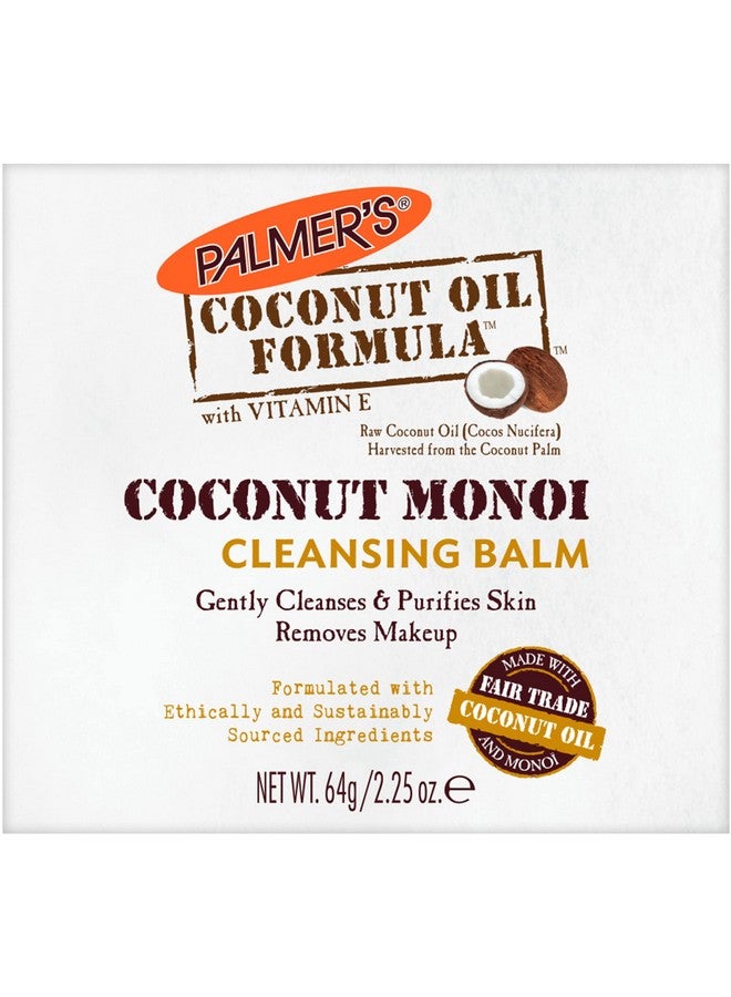 Palmer's Coconut Oil Formula, Coconut Monoi Facial Cleansing Balm and Makeup Remover, 2.25 Ounces - Image 1