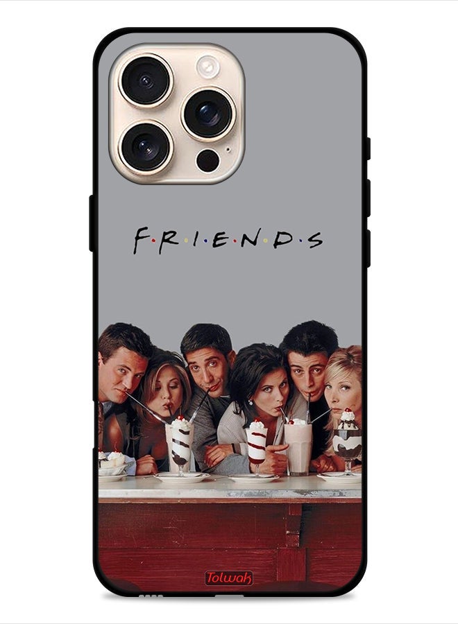Tolwak Apple iPhone 16 Pro Protective Case Cover F R I E N D S - Image 1