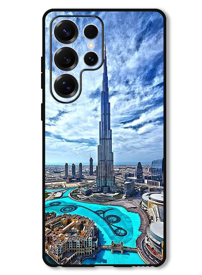 Theodor Protective Case Anti Scratch Shock Proof Bumper Cover For Samsung Galaxy S25 Ultra Burj Khalifa in Day - Image 1