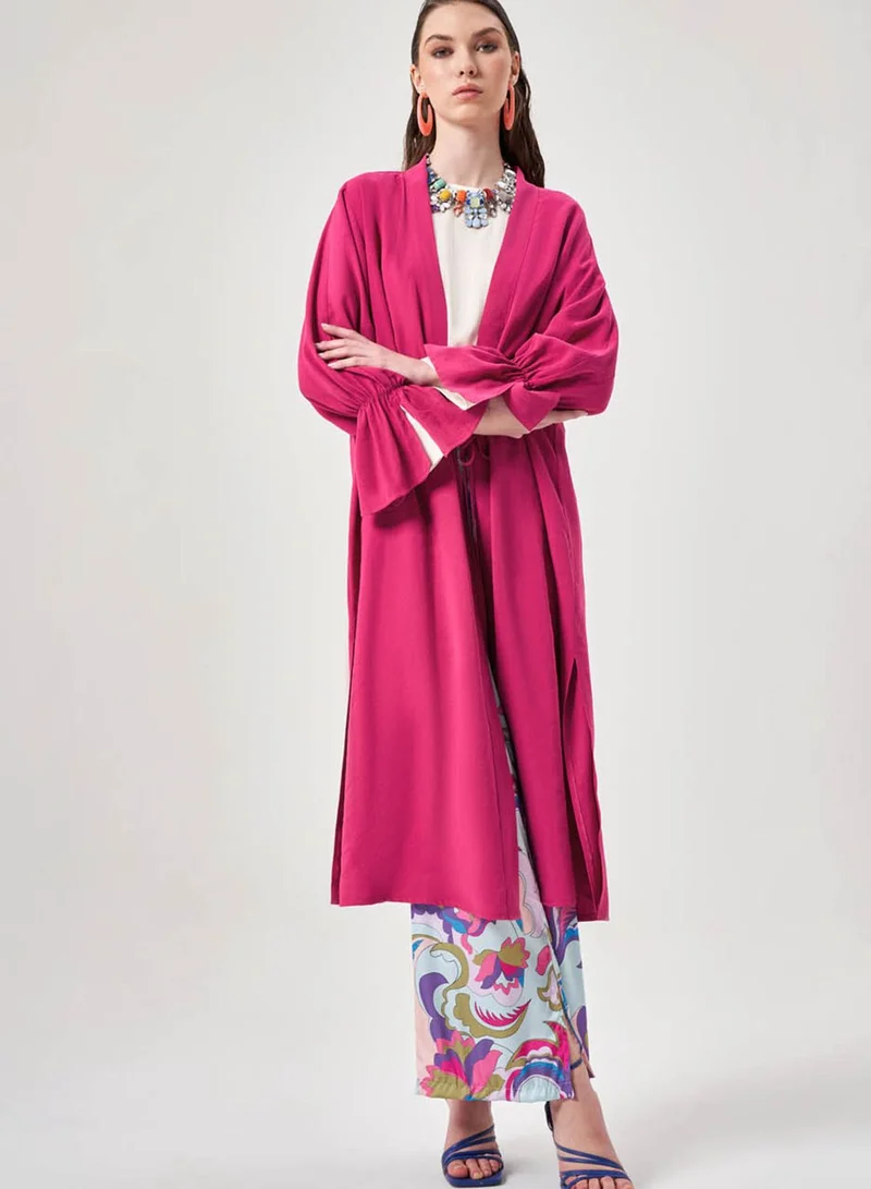 MIZALLE Flared Sleeve Kimono