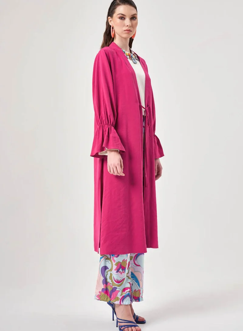 MIZALLE Flared Sleeve Kimono