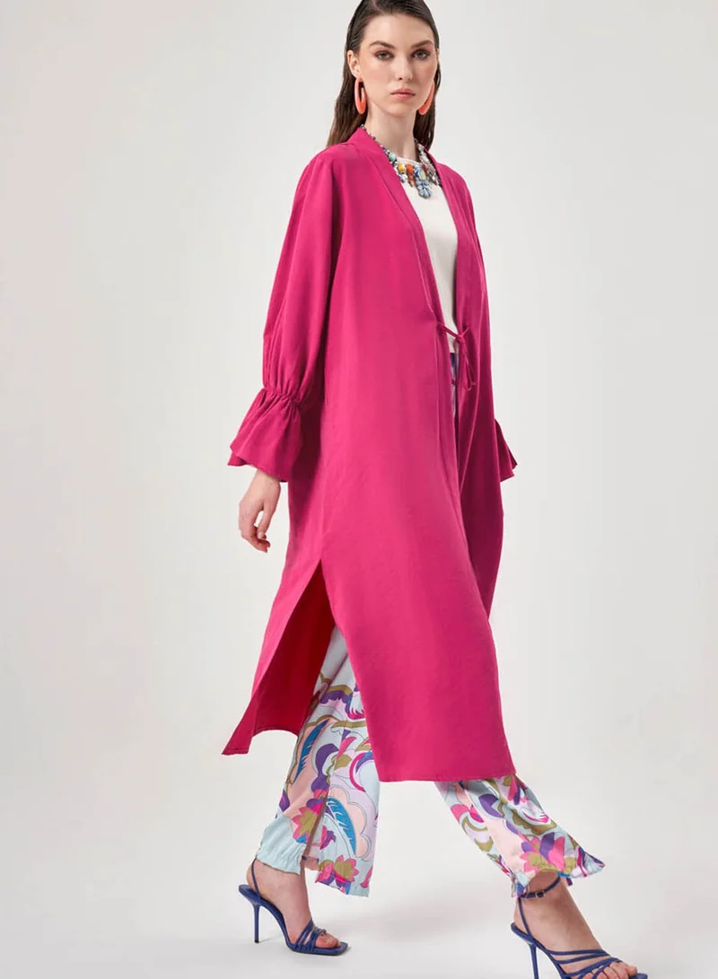 MIZALLE Flared Sleeve Kimono