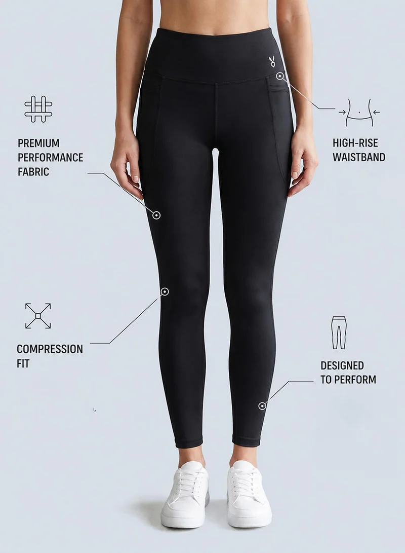 كارديو باني Sulpting High Waist Skin Fit Compression Stretchable Sports Legging