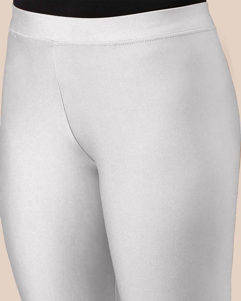 Mehrang Tailored Cut & Slim Fit Stetchable Fabric Ankle Length Shimmer Leggings for Womens and Girls (in, Alpha, 3XL, Regular, White) - Image 3