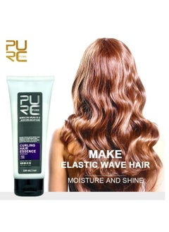 PURC Moroccan Argan Oil Hair Curling Essence Cream 100ml Curling Hair Essence for Moisturizing Curling Styling Hair Curling Cream for Elastic Wave Hair Moisturize & Elasticity  - Image 2