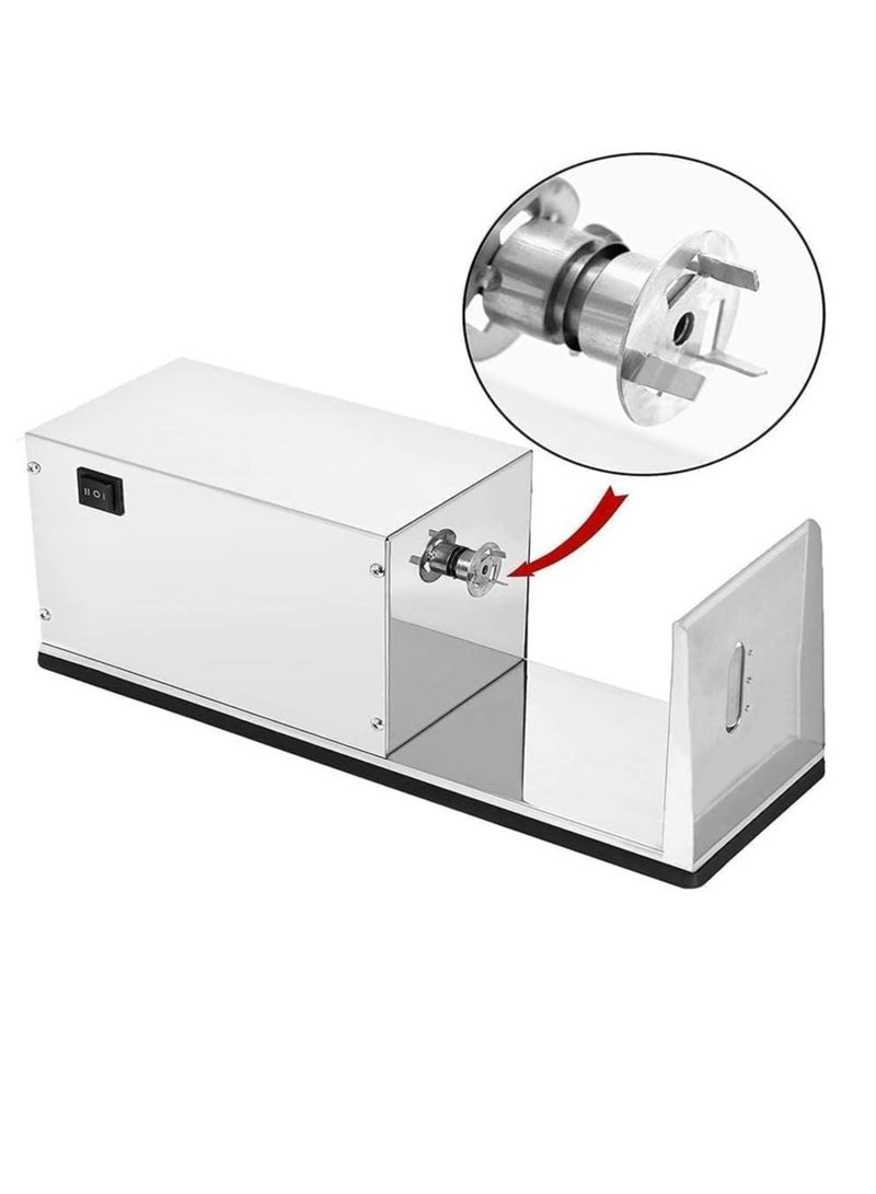 ELTRAZONE جهاز تقطيع شرائح البطاطس الحلزونية اليدوي من الفولاذ المقاوم للصدأ - قاطع شرائح البطاطس تورنادو مع قاطع الخضار للمطبخ، أداة تقطيع خفيفة الوزن ومتعددة الاستخدامات لشرائح البطاطس والخضروات محلية الصنع - Image 3
