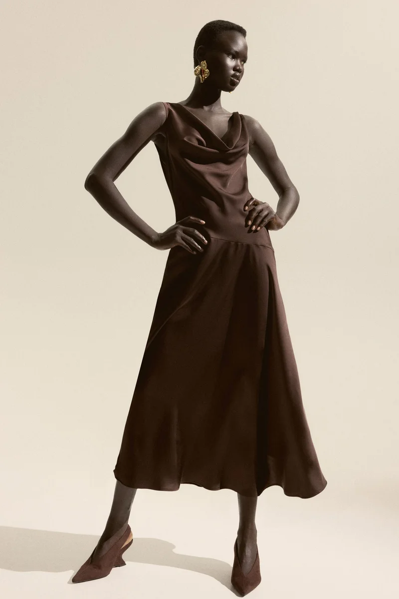 H&M Cowl-neck dress