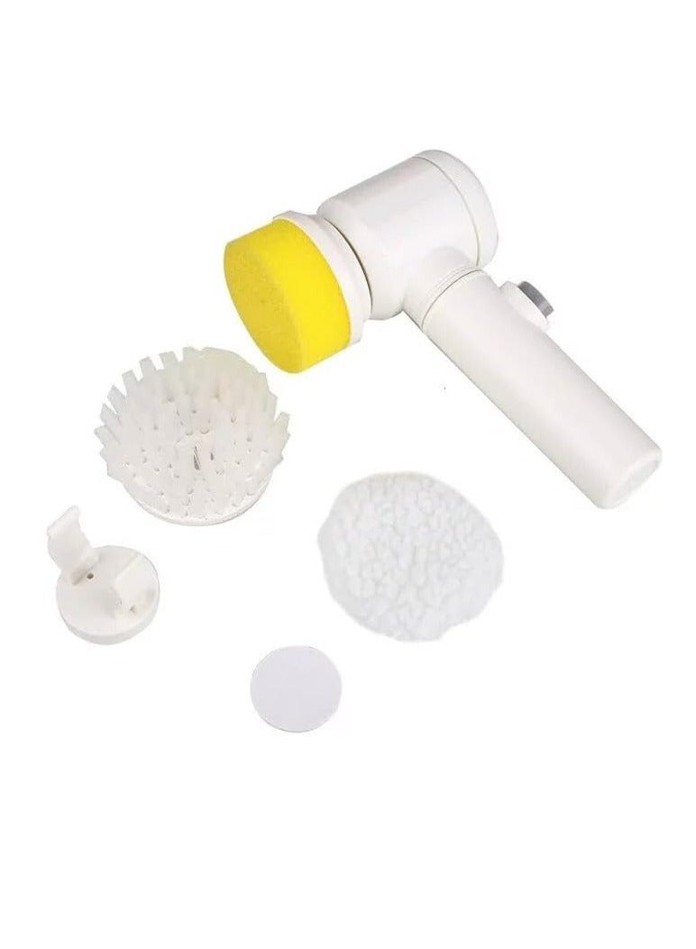 Portable Multi-Function Electric Cleaning Brush - Electric Spin Scrubber, 5 Replace Scrub Heads Multi-Functional Battery Powered Electric Cleaning Suit, for Kitchen Bathtub Shower Bidet - 5 in 1 - Image 5