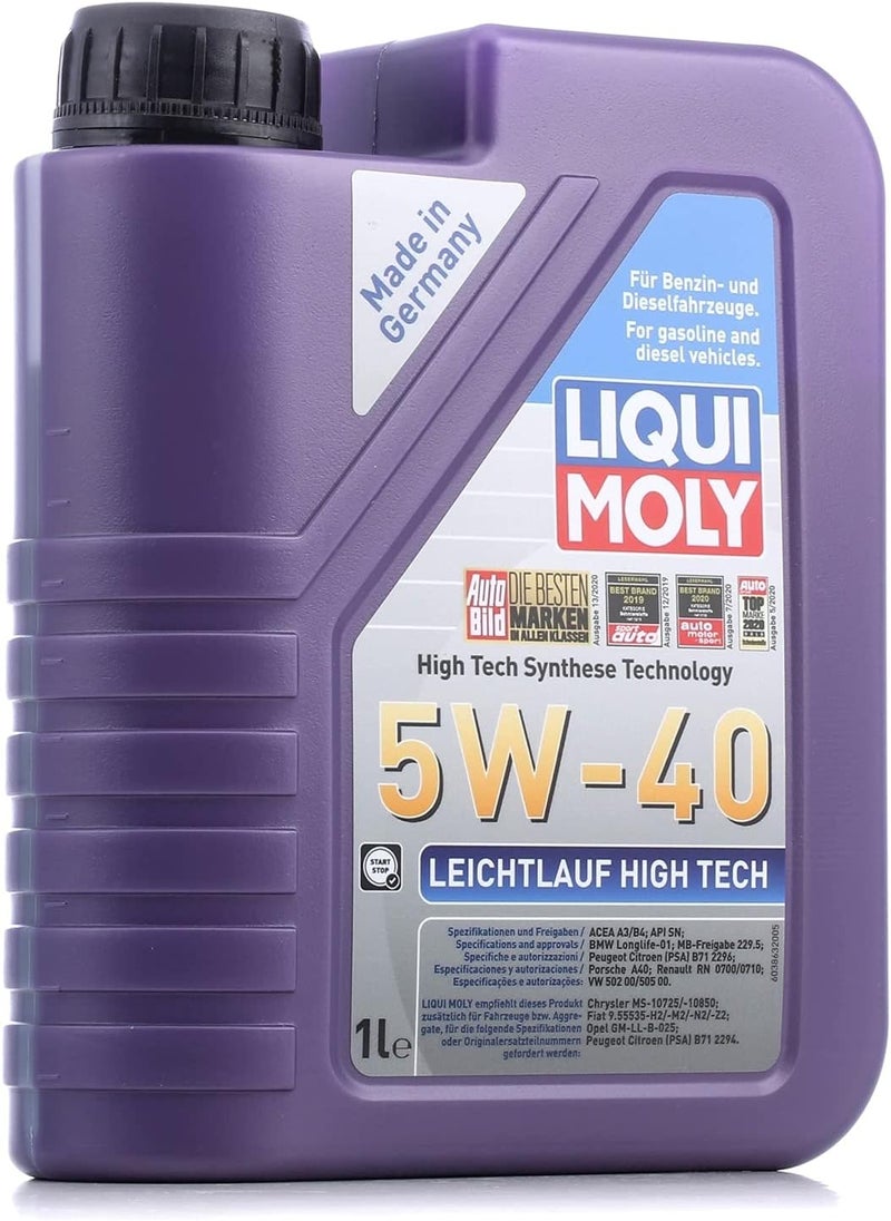 LIQUI MOLY Leitchlauf High Tech 5W40 1L - Image 1
