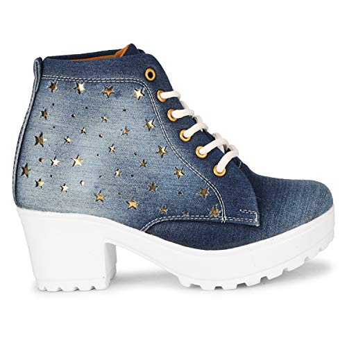 KRAFTER Women's & Girl's Classic Winter HP-122-Denim-Blue-41 - Image 3