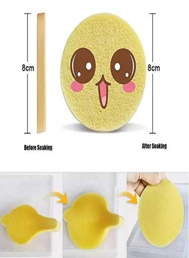 LELE Makeup Removal Cleaning Sponge Reuseable/Washable Magical/Portable (Set of 12 Pcs.) - Image 5