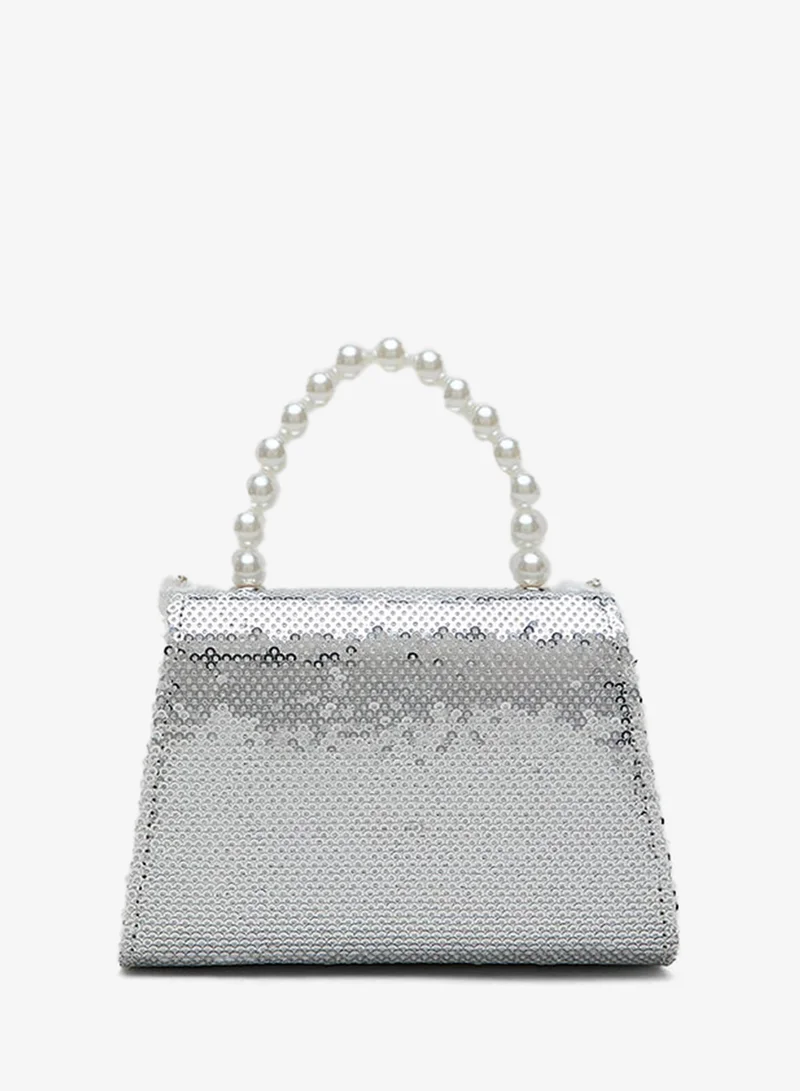 R&b Sequins Top Handle Bag
