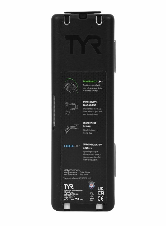 TYR Torrent Mirrored Mask Swimming Goggles for Adults, Color-Rainbow/Black - Image 5