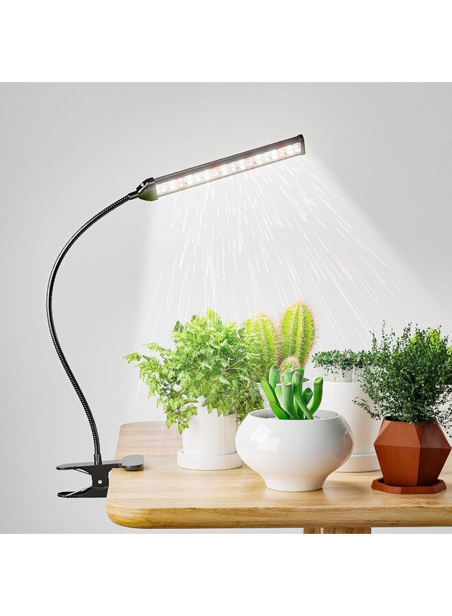 Grow Light LED Gooseneck Lamp,6500K 50W Full Spectrum 72 LED Plant Lamp Clip-on Desk for Indoor Plants Growing,Lighting Brightness Changeable - Image 1
