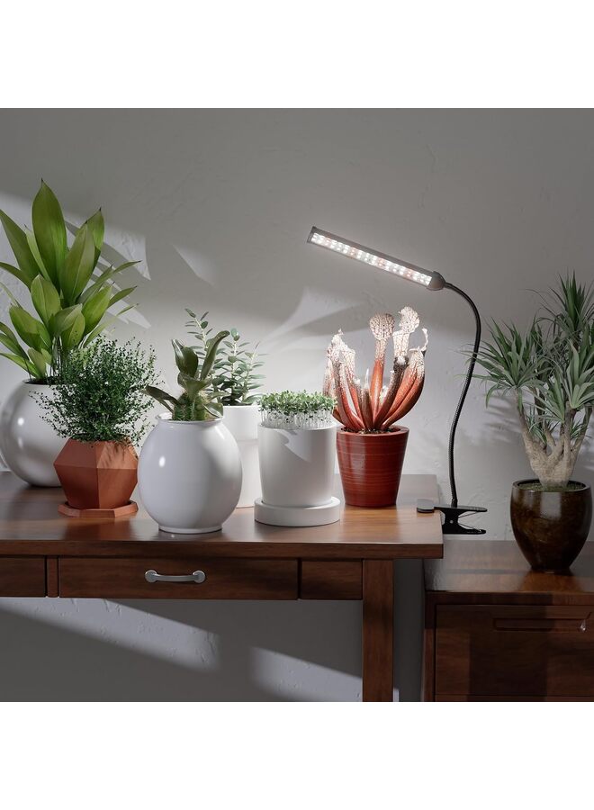 Grow Light LED Gooseneck Lamp,6500K 50W Full Spectrum 72 LED Plant Lamp Clip-on Desk for Indoor Plants Growing,Lighting Brightness Changeable - Image 5