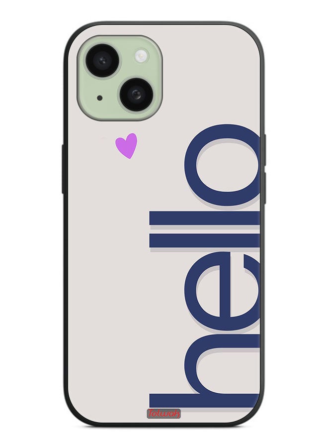 Tolwak Apple iPhone 15 Plus Protective Case Cover Hello - Image 2