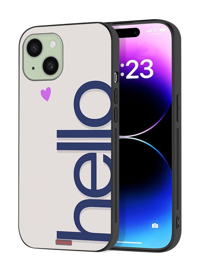 Tolwak Apple iPhone 15 Plus Protective Case Cover Hello - Image 1