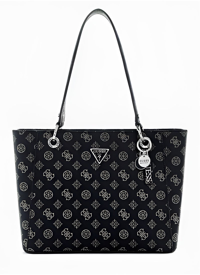 GUESS GUESS Black Monogram Tote Bag For Women  - Image 1